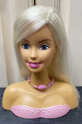 Vintage 1999 Barbie Styling Head W/necklace In Pink Blonde Mattel - Preowned • $24.99