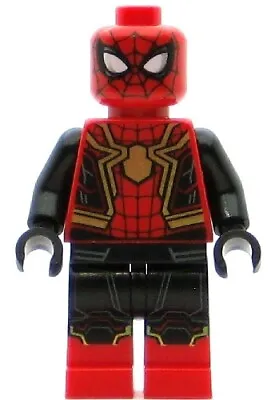 LEGO Super Heroes Minifigure Spider-Man - Black And Red Suit (Genuine) • $20.49