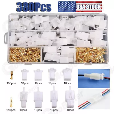 380Pcs 2 3 4 6 Pin Electrical Wire Connector Male Female Cable Terminal Plug Kit • $11.70