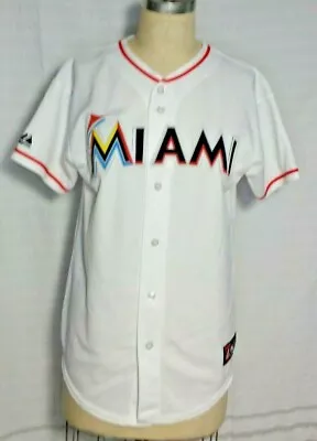 Marlins Jersey Majestic REYES #7 XL White Made USA  • $28.74