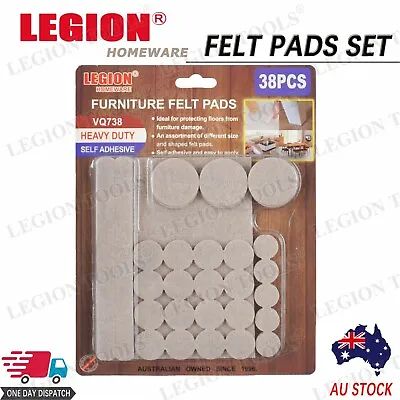 38pcs Felt Pad Set Furniture Floor Protector Pads Set Self Adhesive DIY • $6.59