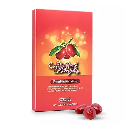 Freeze Dried Miracle Berry Fruit 10 Whole Fruit  Turns Sour Foods To To Sweet • $13.89