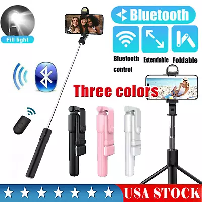 Selfie Stick Tripod Remote Desktop Stand Cell Phone Holder For IPhone Samsung US • $7.49