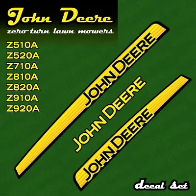 Replacement Decal Set Made To Fit John Deere Zero Track Lawn Mower • $35