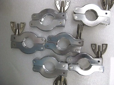 $48 • Buy Hinge Clamp With Wingnut NW16 For Vacuum Fittings Lot Of 12 New