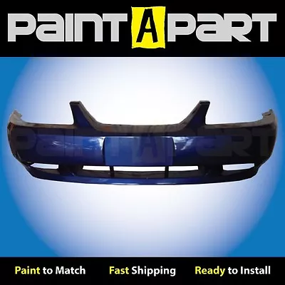 Fits: 2002 2003 2004 Ford Mustang GT Front Bumper Painted SN Sonic Blue Pearl • $454