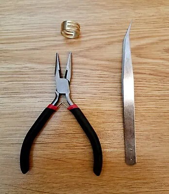 🔗 NEW Chain Nose Pliers Tweezers & Jumper Ring Opener Jewellery Making Tools🔗 • £3