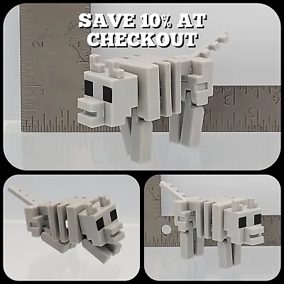 2021 Minecraft Craft-a-Block Action Figure: Skeleton Wolf 3  Action Figure LOOSE • $14.99