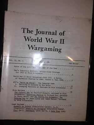 The Journal Of World War II Wargaming Vol. 2 No. 1 Vintage • $12.99