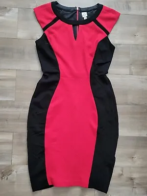 Sangria Red And Black Bodycon Dress • $8.99
