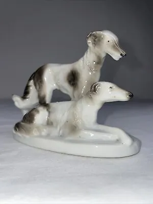 Vintage Japan Greyhound Dog Porcelain Figurine Statue  ￼3.25” Tall • $16.95