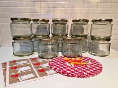 12x Jam Making Jars Lids Doilies Labels Rubber Bands By Helen's Own Jam Kit • £17.95