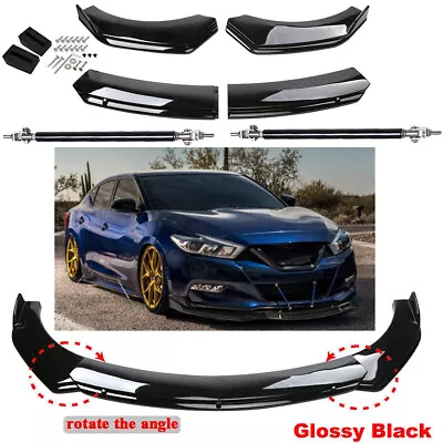 For Nissan Maxima Front Bumper Lip Body Kit Spoiler Splitter Gloss Black • $59.99