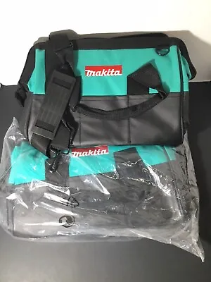 MAKITA Contractor Tool Bag Storage Case Outside Pockets 14” X 11” X 9” & Strap • $14.25