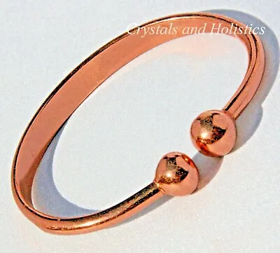 £12.45 • Buy Non Magnetic Solid Pure Copper TORQUE Bracelet Bangle Therapy Relief Arthritis D