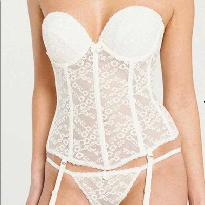 £36.73 • Buy Va Bien LACE LOW BACK BUSTIER 34D NWT
