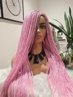 £55.99 • Buy Stunning Baby Pink Braid Wig💗 🖤💞🖤💞