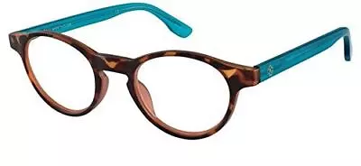 Ann Taylor ATR 030 Reading Glasses C15 MATTE TORTOISE/TURQUOISE BLUE +2.50 47 Mm • $12.95