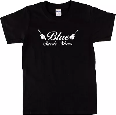 'Blue Suede Shoes' Rockabilly T-Shirt - 50s Rock & Roll Various Colours • $24.89