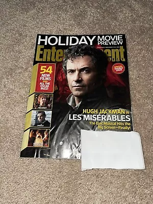 Entertainment Weekly November 9/16 2012 Hugh Jackman In Les Miserables Holiday • $5