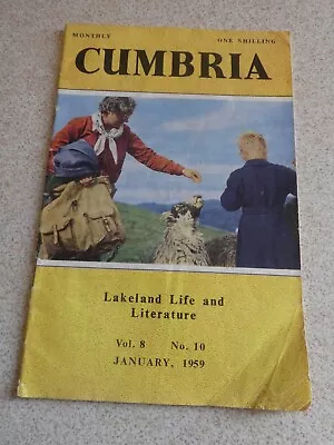 Cumbria Magazine January 1959 LAKE DISTRICT LIFE And Literature • £1