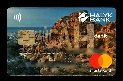 KAZAKHSTAN: HALYK BANK MASTERCARD Chip Debit Card HALYK ZAISAN • $15.48