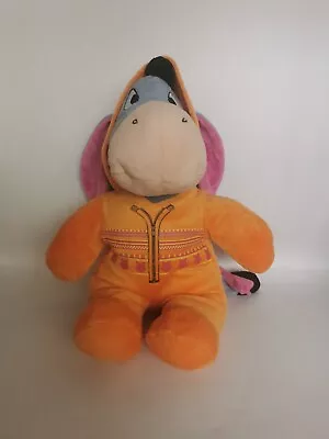 Disney Winnie The Pooh Eeyore Soft Toy Approx 13  In Orange Hooded Sleepsuit • £15