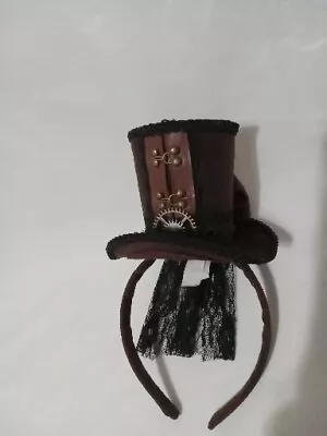 Steampunk Mini Top Hat Headband Costume Accessory Halloween Cosplay For Women  • $7.99