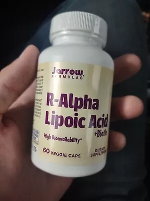 Jarrow Formulas R-Alpha Lipoic Acid + Biotin 60 Veggie Capsules EXP 01/25 • $9.99