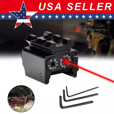Mini Red Dot Sight Laser W/ 20mm Rail Mount F/ Pistol Handgun Low Profile Rifle • $15.99