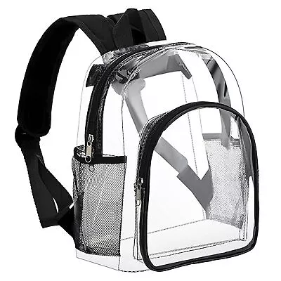 Clear Mesh Backpack Heavy Duty See Through School Bag For Students Men Women • $12.99