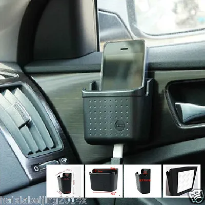 Car Pocket Storage Case Box Sundries Bag Organizer Charger Cradle Phone Holder • $17.73