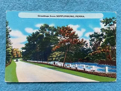 Greetings From Mifflinburg Pennsylvania Vintage Postcard • $2.99