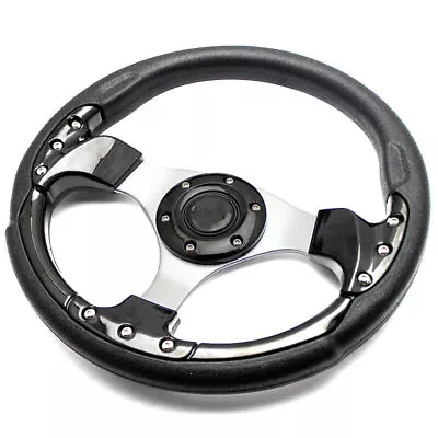 For Momo 13  6Bolt 320mm Racing Drifting Sport Steering Wheel Black Anti-Slip F1 • $33.24