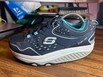 Sketchers™ Shape-Ups Blue Mem Foam Air Cooled Walking Toning Women 7.5 ~ READ! • $34.95