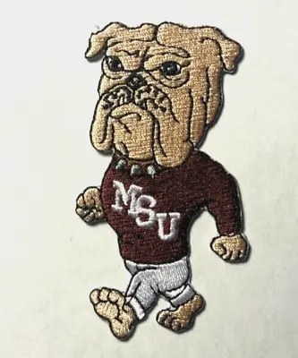 Mississippi State Patch MSU Bulldog Patch MS State 3.5  Tall Iron Bulldog Patch • $7.50