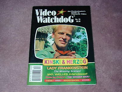 VIDEO WATCHDOG # 78 Kinski & Herzog Mel Welles Wicker Man FREE SHIPPING USA • $12