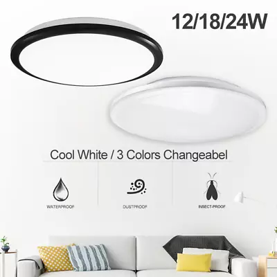 Oyster LED Ceiling Light Color Changeable/Cool White 12W 18W 24W Round 220V • $19