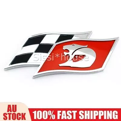 NEW Red HSV Racing Flag Badge Emblem Holden Commodore GTS R8 Clubsport MALOO AU • $18.85