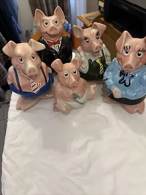 Set Of 5 Nat West Piggy Banks All In Good Condition With Stoppers • £50