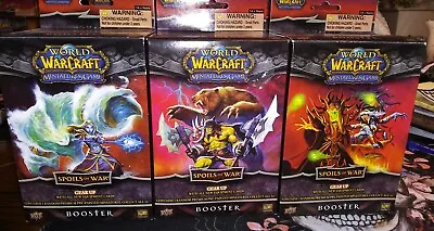World Of Warcraft Miniatures Game Spoils Of War Booster Pack  Lot Of 3- NEW!! • $19.99