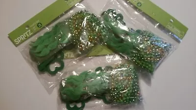 (3) Spritz 14 Piece Party Kit - Clover Glasses Mustache And Beads St Patricks • $13.34