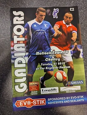 Matlock Town V Chorley 23/10/2012 • £1.75