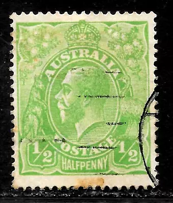 Hick Girl-old Used  Australia Sc#19  King George V  Wmk. 9      X5314 • $0.49