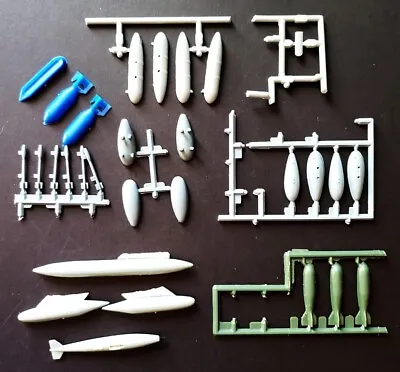 1/72 Scale Vintage Model Aircraft Bombs & Rockets Spare / Restoration Parts • $10