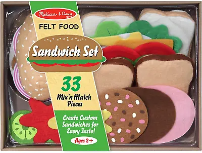 Melissa & Doug Felt Food Sandwich Play Food Set (33 Pcs) • $19.57