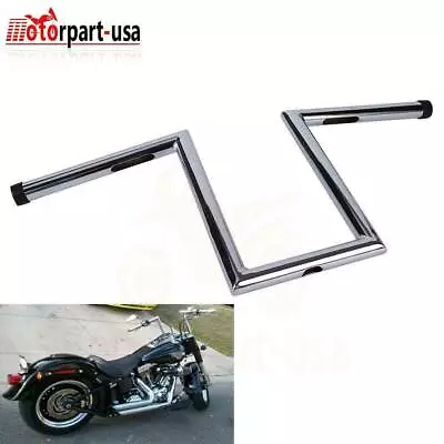 $59.20 • Buy 10-1/2  Rise 1  Ape Hangers Z-Bars Handlebars For Harley Sportster Softail Dyna