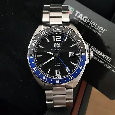 Tag Heuer Batman Automatic GMT Watch. WAZ211A.BA0875. Cal 7. As New. Extra Strap • $2295