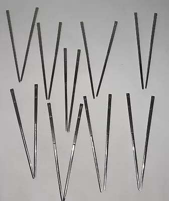 9 Pairs Vintage Asian Metal Chopsticks Nice • $29.99