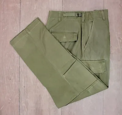 Vtg Men's 60s 70s Vietnam War US Army Ripstop Cargo Fatigue Pants Sz M 1960s • $74.99